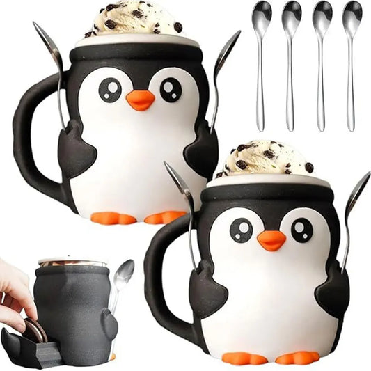 Penguin Ice Cream Pint Holder